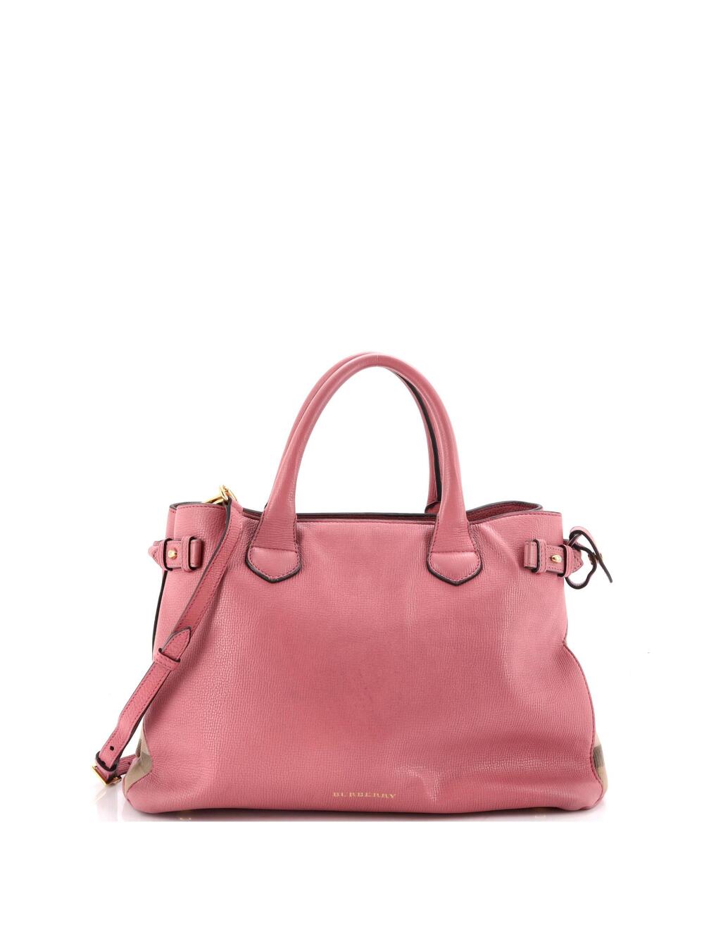 Burberry Banner Tote Leather And House #298395B71B